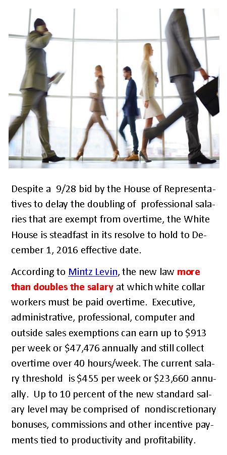 Professions eligible for more pay under new overtime law